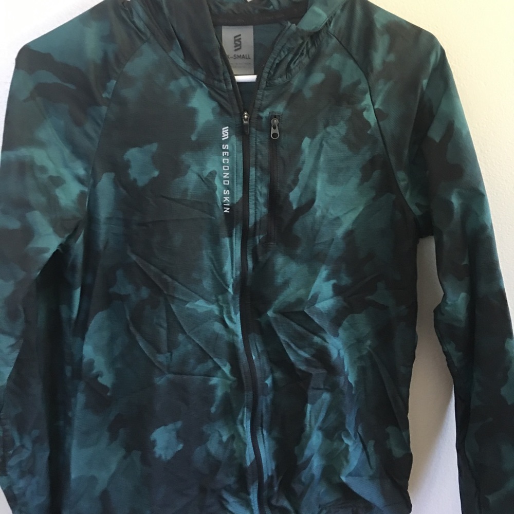 Black and blue second skin jacket